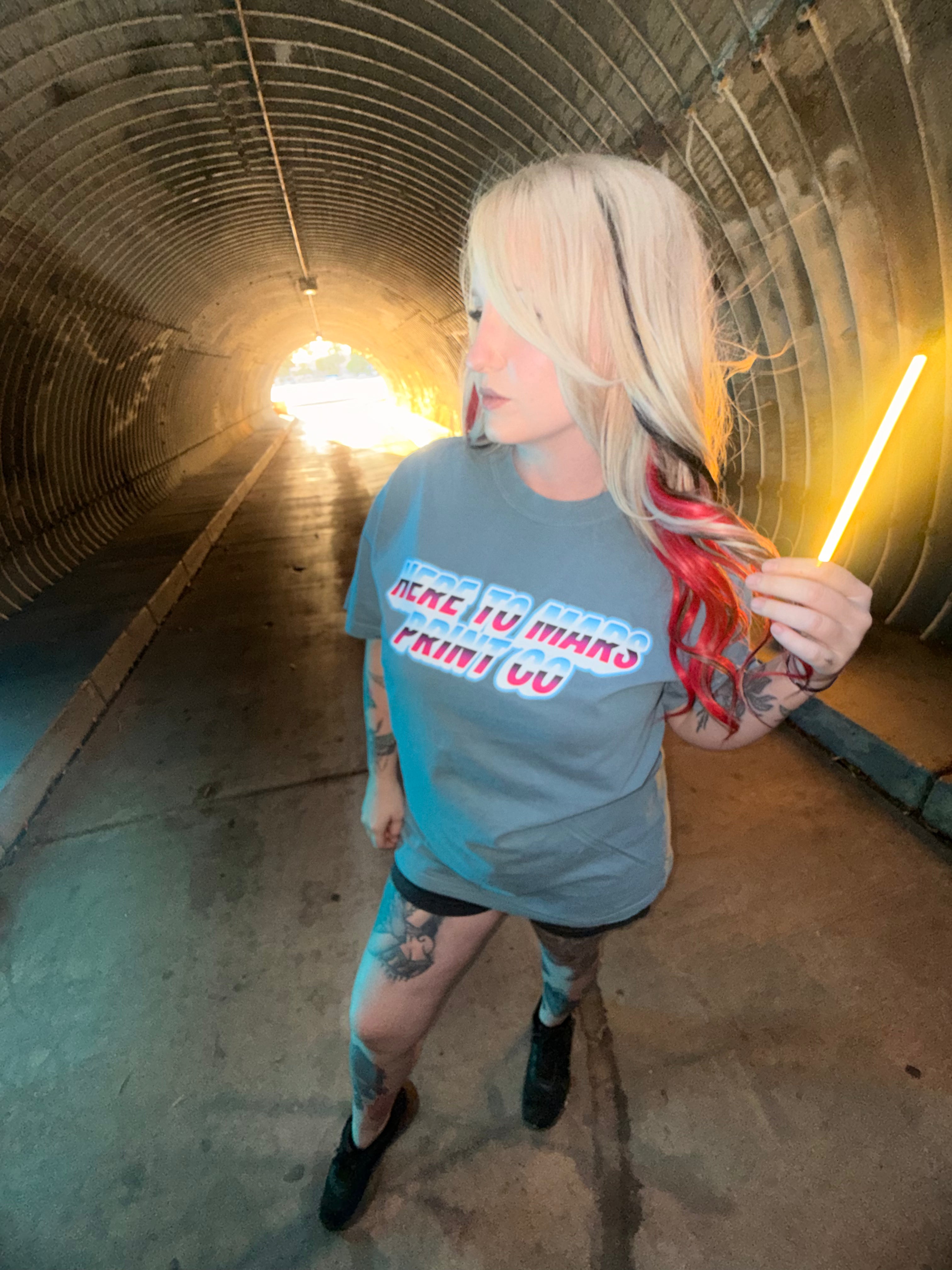 Here To Mars Print co T Shirt