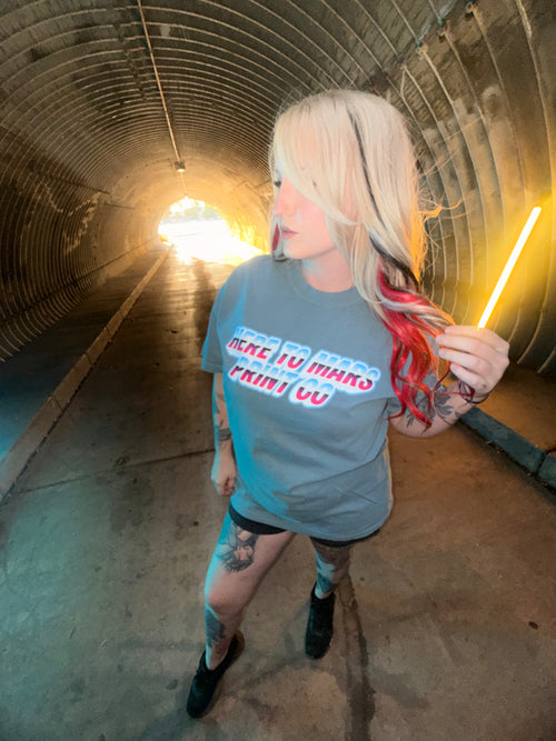 Here To Mars Print co T Shirt