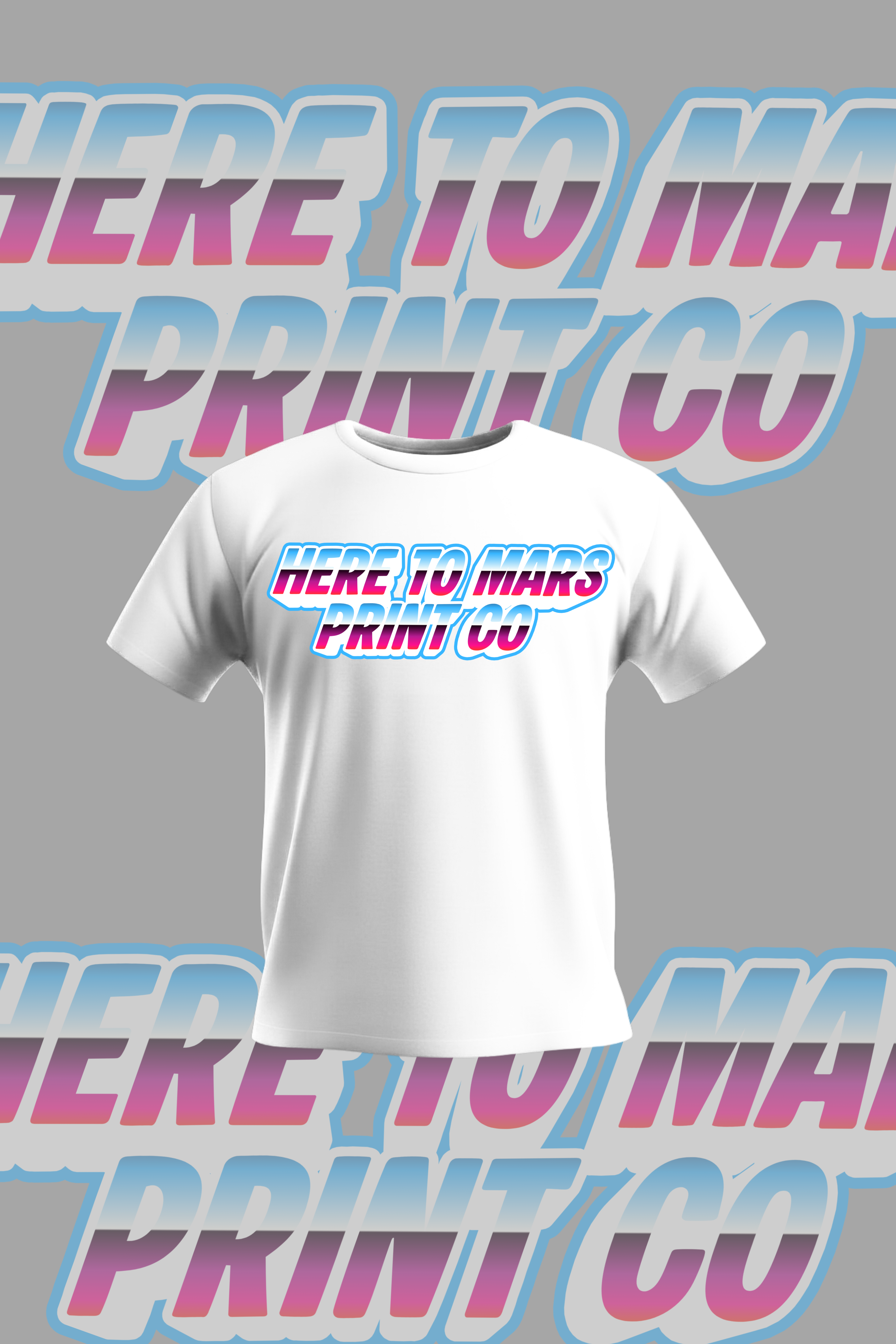 Here To Mars Print co T Shirt