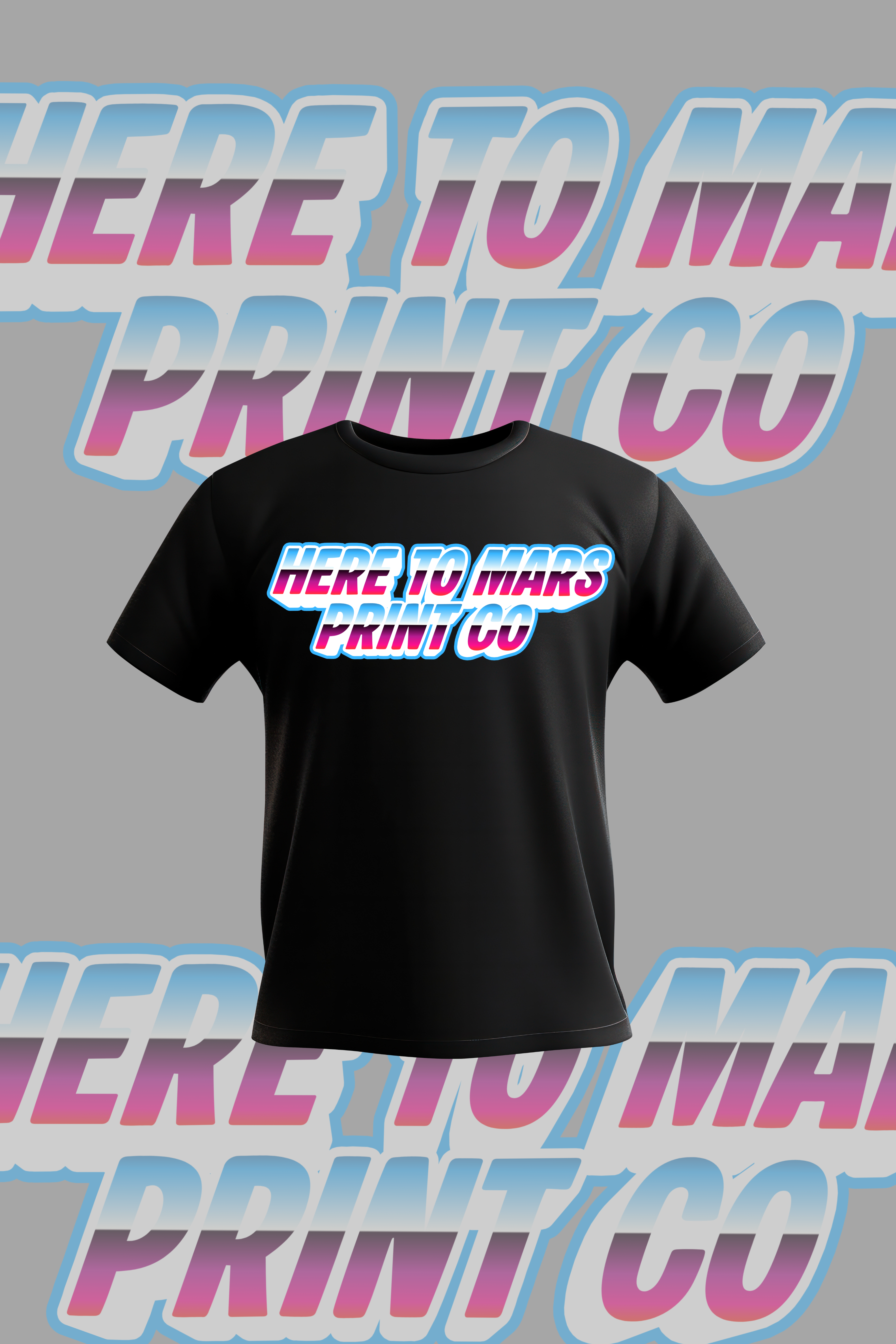 Here To Mars Print co T Shirt