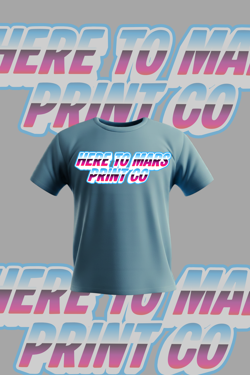 Here To Mars Print co T Shirt