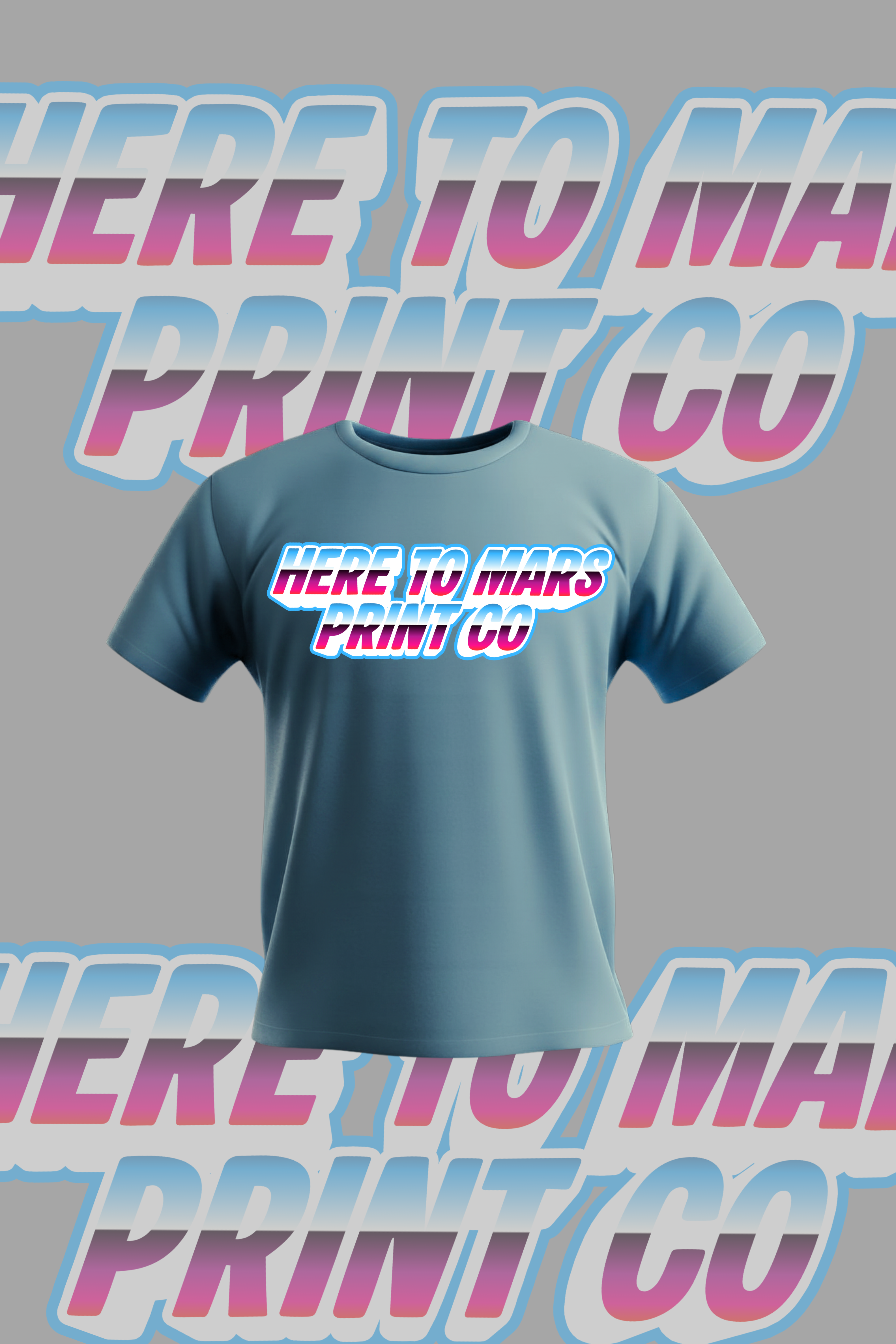 Here To Mars Print co T Shirt